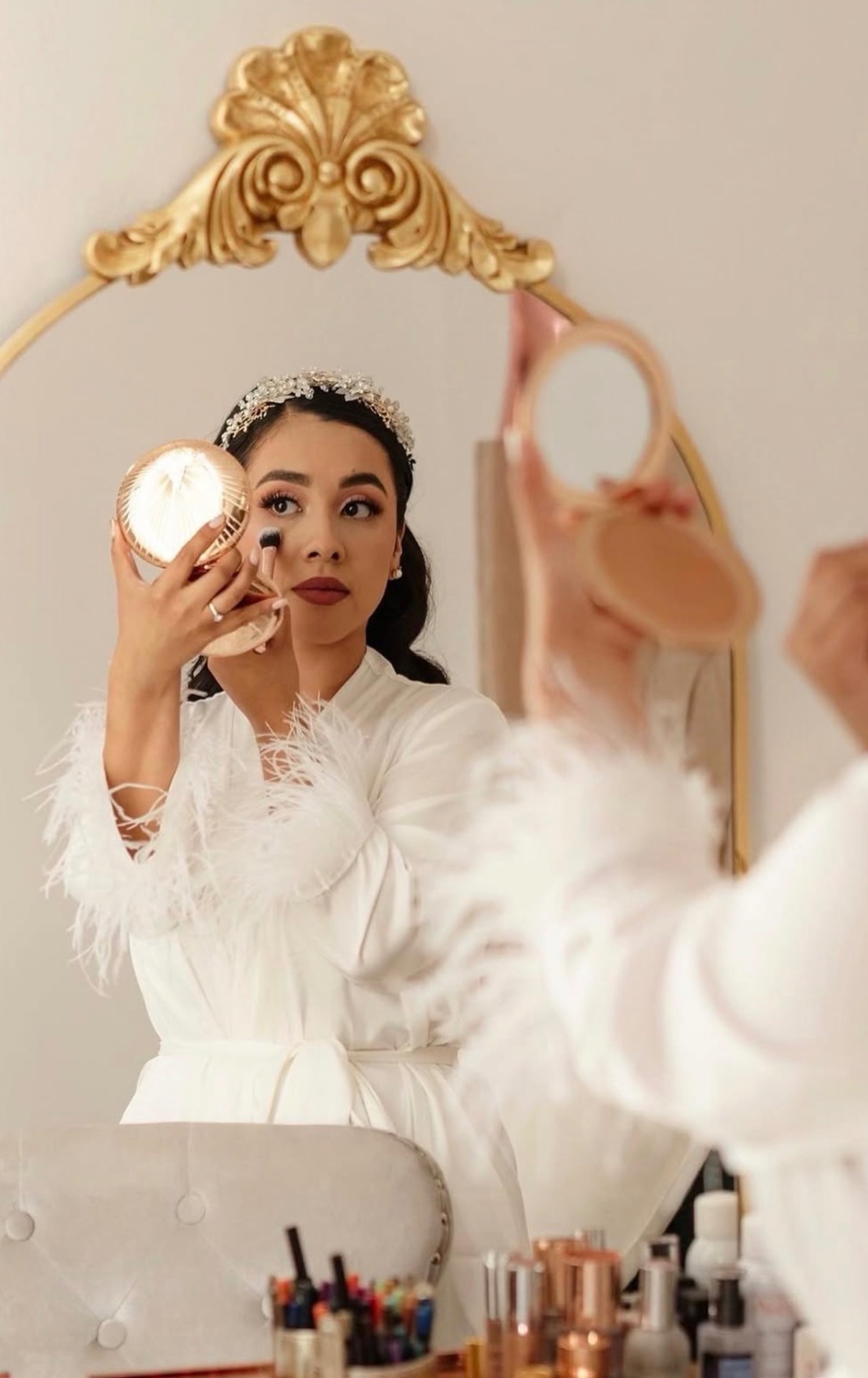 Bridal mirror moment